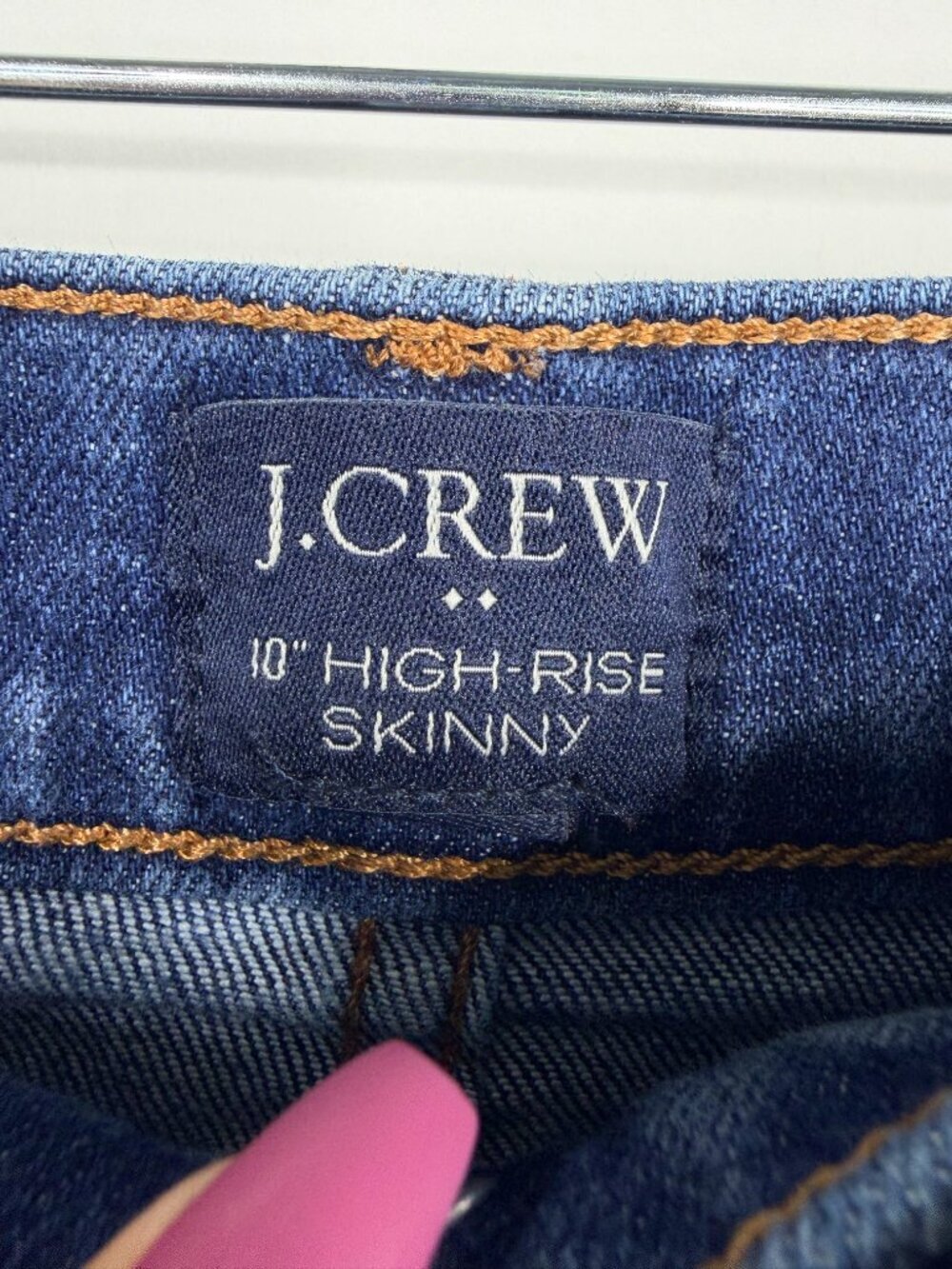 J. Crew 10" High Rise Skinny Jeans Misty Blue Wash 24 #A2866 - Picture 4 of 6